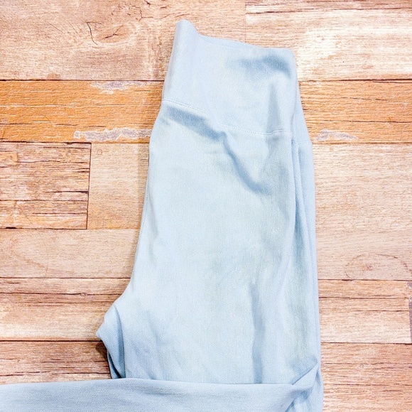 SIMONS Blue Cotton Capri Jeggings | Stretch Summer Lightweight Pants | Small * - Picture 3 of 8
